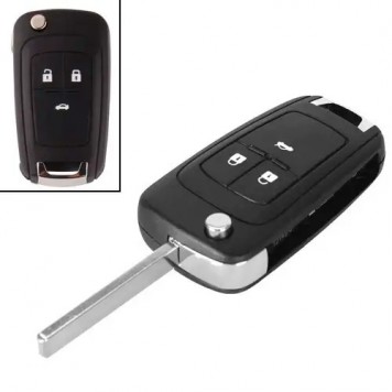 Выкидной ключ, корпус под чип, 3кн, Chevrolet