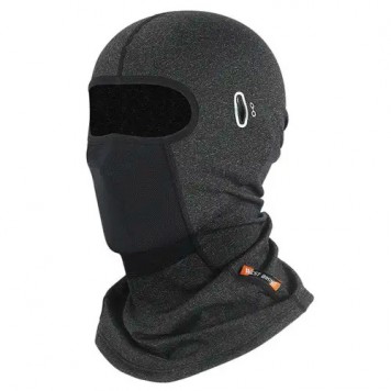 Балаклава флісова зимова West Biking, еластичний підшоломник 26x41см, сіра
