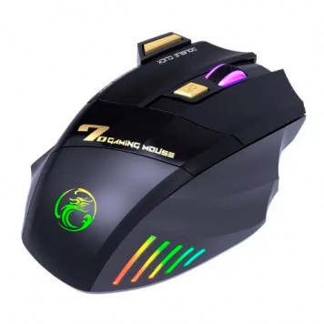 Вид на мышь iMice GW-X7 со стороны пользователя-2