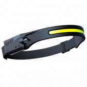 Налобний ліхтар, акумуляторний ліхтарик 2в1, АКБ Type-C 10Вт XPE COB 350лм