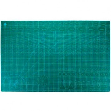 Коврик двусторонний А1 3мм с разметкой для резки пэчворка, Cutting mat