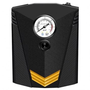 Компресор насос автомобільний для шин з манометром 10бар 12В, CZK-3634