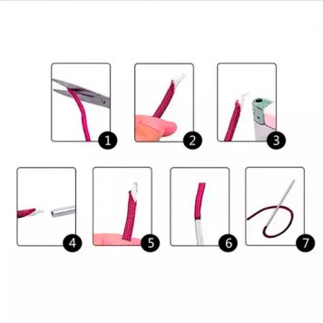 Процесс заправления паракорда в иглу-1