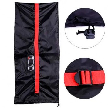 Чохол фіксується на колесі за допомогою зав'язок і ременя із засувкою-1