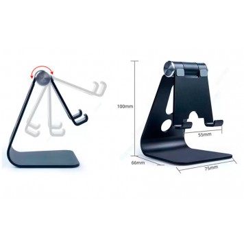 Фізичні розміри підставки настільної для смартфона-1