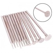 Набір з 12 борфрез шарошок з алмазним напиленням для гравера Dremel