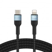 Кабель Type-C - Lightning 1м Pavareal Q33PD 30Вт PD, в оплетке