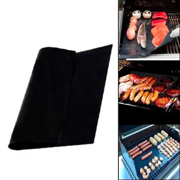 Антипригарний килимок для гриля барбекю ґрати тефлоновий 40x33см