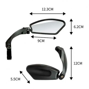 Фізичні розміри велосипедного дзеркала-1