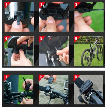 Установка велосипедного ліхтаря 3в1 Antusi A6 та пульта ДК-2