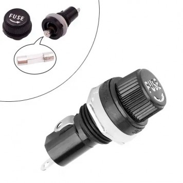 Утримувач запобіжника 5x20мм, монтажний, на панель, 10 штук