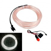 Гнучкий холодний неон, неонове підсвічування салону авто 5м, білий плоский Гнучкий холодний неон, неонове підсвічування салону авто 5м, білий плоский