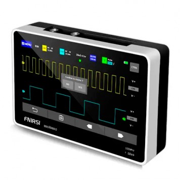 Двоканальний осцилограф 7'ЖК 6000мАч FNIRSI-1013D 100МГц, 1ГС/с