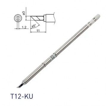 Жало наконечник T12-KU нож для паяльника паяльной станции Hakko T12