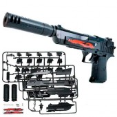 Конструктор пистолет детский на пульках Desert Eagle с глушителем DIY Конструктор пистолет детский на пульках Desert Eagle с глушителем DIY