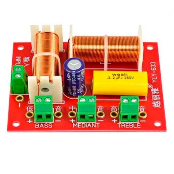 Кросовер фільтр 3х-смуговий пасивний для акустики 200Вт YLY-633