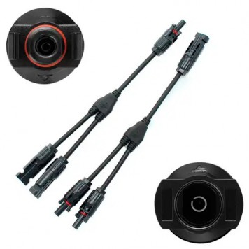 Кабель MC4 Y-подібний розгалужувач для сонячних панелей, 4мм, пара 30см