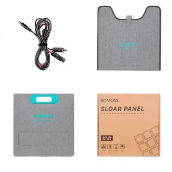 Комплект поставки сонячної панелі Romoss RSP100-1