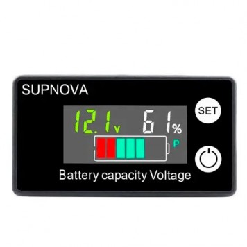 Дисплей с информацией о напряжении и степени заряда аккумулятора-1