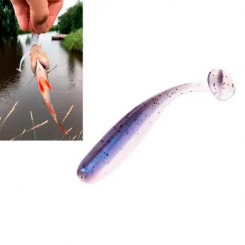 Виброхвост приманка съедобная силиконовая 10шт, Easy Shiner 7.5см 2г Amlucas