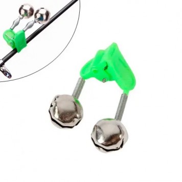Колокольчик на фидер 5шт, 2 бубенчика рыболовных, прищепка