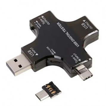 USB тестер тока напряжения емкости, Type-C MicroUSB, Atorch J-7C