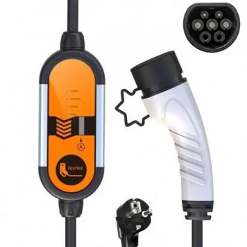 Зарядний пристрій для електромобіля Type2 1фаза 16A 3.5 кВт, Feyree