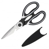 Ножиці кухонні 4в1 для м'яса риби з відкривалкою та горіхолом, нержавіюча сталь