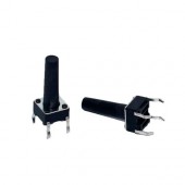 Кнопка тактова, мікрик 100шт, DIP 4 контакти, 6x6x15мм