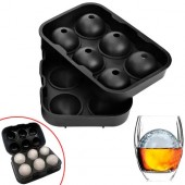 Форма силіконова для льоду Кульки 6 осередків 4.5см подвійна Ice Ball для віскі
