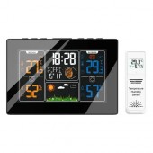 Метеостанція бездротова з барометром РК 5.6', виносний датчик, PT201C Метеостанція бездротова з барометром РК 5.6', виносний датчик, PT201C