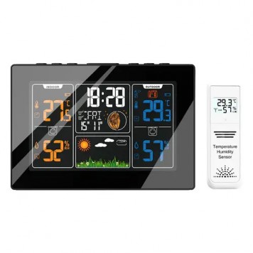 Метеостанція бездротова з барометром РК 5.6', виносний датчик, PT201C