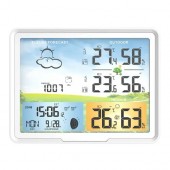 Метеостанція бездротова з барометром ЖК 7.5', 2 виносні датчики, PT20B Метеостанція бездротова з барометром ЖК 7.5', 2 виносні датчики, PT20B