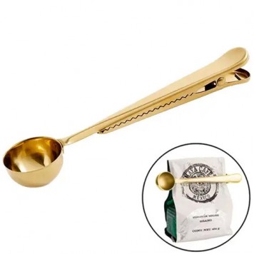 Мірна ложка затискач прищіпка для пакування кави чаю, нержавіюча сталь