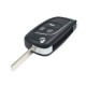 Выкидной ключ, корпус под чип, 3кн DKT0269, Opel Corsa E, HU100, NEW
