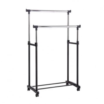 Підлогова стійка вішалка для одягу M до 30кг, 80x37x155см регульована
