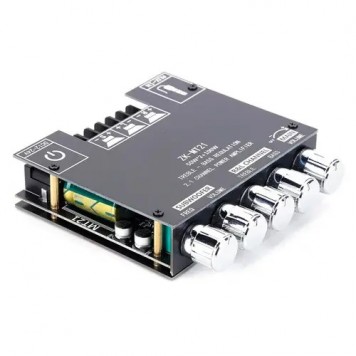 Аудіо підсилювач потужності звуку 2x50Вт 1x100Вт Bluetooth 5.0, ZK-MT21