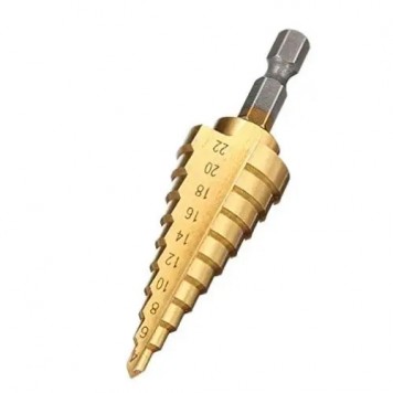 Ступінчасте крокове свердло по металу HSS 4-22мм