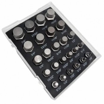 Набір екстракторів 25шт для пошкоджених болтів, гвинтів, CrMo сталь.