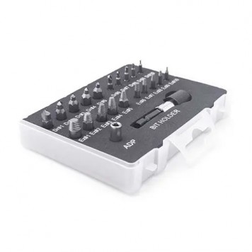 Набір екстракторів та свердлів 20шт для пошкоджених болтів, гвинтів, CrMo сталь