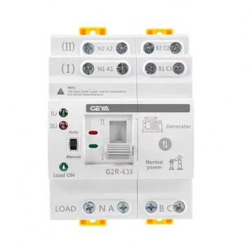Автомат введення резерву АВР ATS 4P 63А 220В перемикач GEYA G2R-63II
