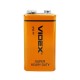 Батарейка крона VIDEX CR-9V 6F22 9В, батарея, солевая