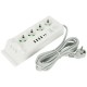 Мережевий фільтр подовжувач 3м 4 розетки 6 USB Qi зарядка PD 3кВт LH994-2PD