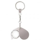 Скло збільшувальне 20x кишенькове міні лупа брелок, лінза скляна