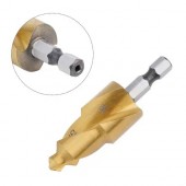 Ступінчасте свердло 15-19мм для PPR труб і відновлення фітингів, титан