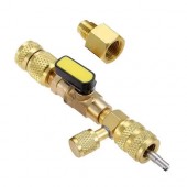 Вентиль для замены золотников под давлением 1/4 и 5/16, 20 золотников, 10 колпачков