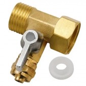 Кран-американка 1/2, тройник для подключения фильтра воды, сплав латуни