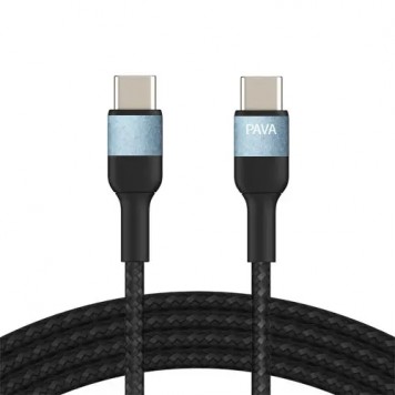 Кабель Type-C - Type-C 1м Pavareal Q33CTC PD 100Вт, в оплетке