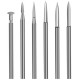Набор фрез по дереву 6шт, хвостовик 2.35мм, для гравера, сталь в кейсе