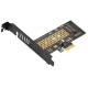Адаптер перехідник SSD M.2 NVMe ключ M на PCIe 4.0 3.0 X16 X8 X4, Jeyi SK4